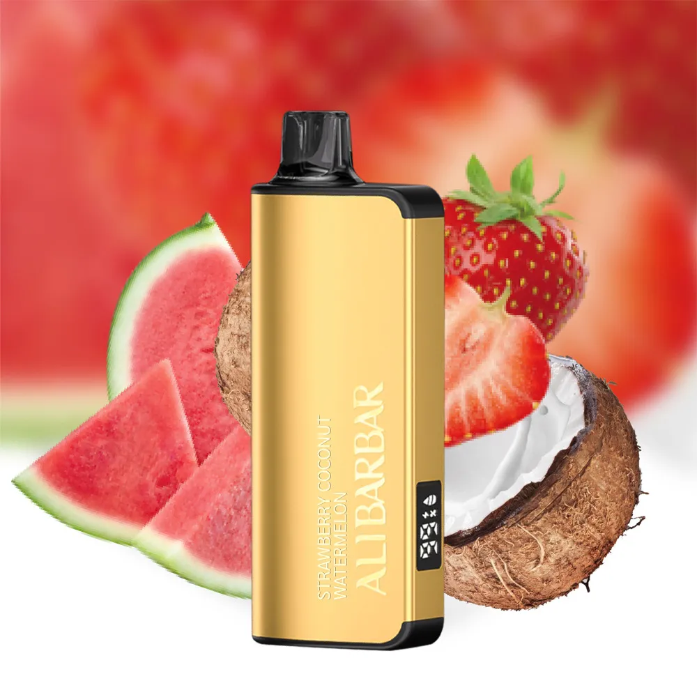alibarbar-ingot-20000-puffs-strawberry-coconut-watermelon.webp Alibarbar Ingot 20000 Disposable Vape – Strawberry Coconut Watermelon - Image 1
