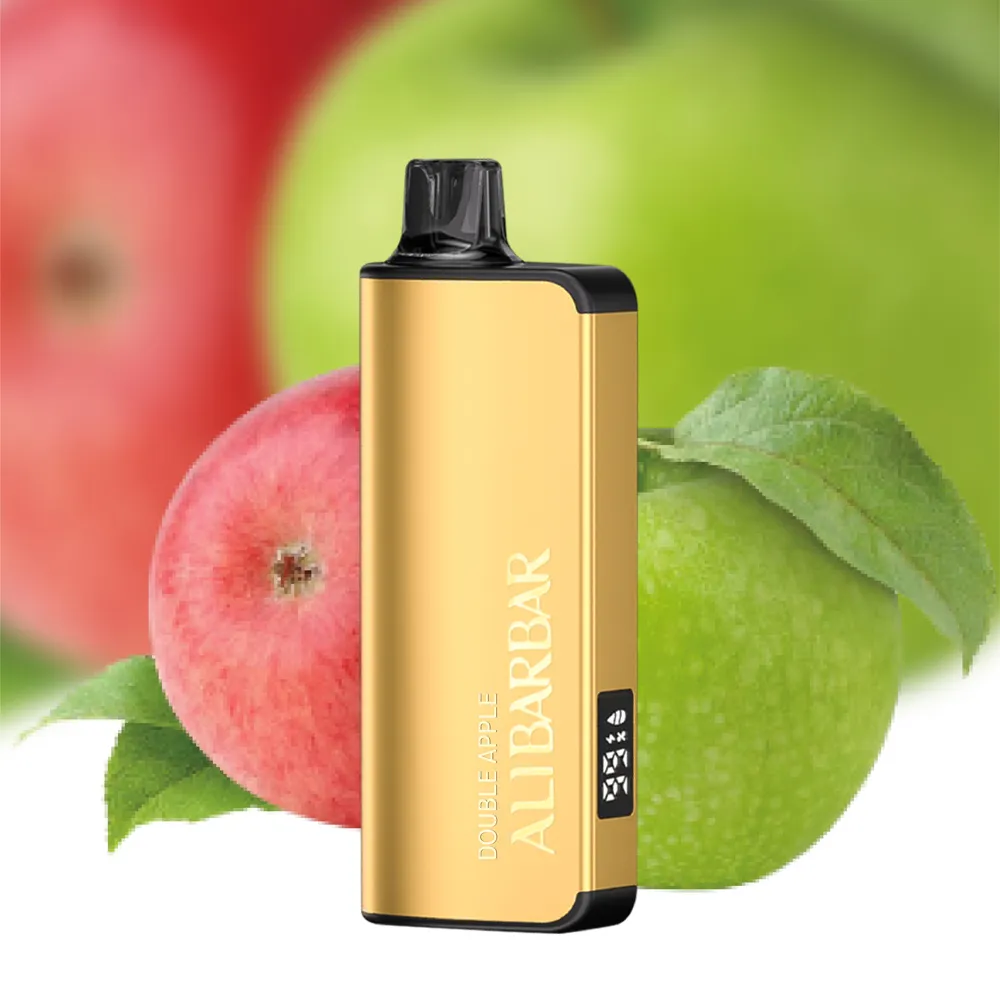 alibarbar-ingot-9000-puffs-double-apple.webp Alibarbar Ingot 9000 Disposable Vape – Double Apple - Image 1